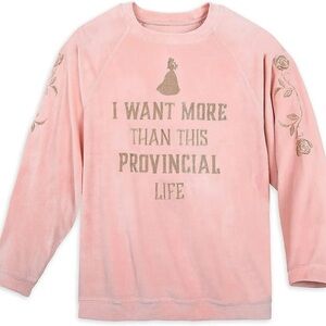 Retired Disney Belle Velour Sweatshirt